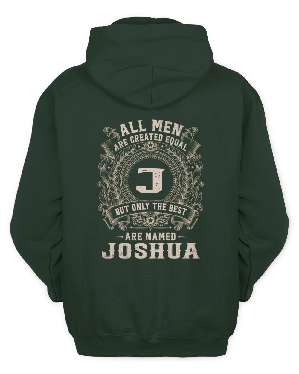 All Men Are Created Equal Cool Logo Shirt JOSHUA M1-60 / Unisex Hoodie / forest green