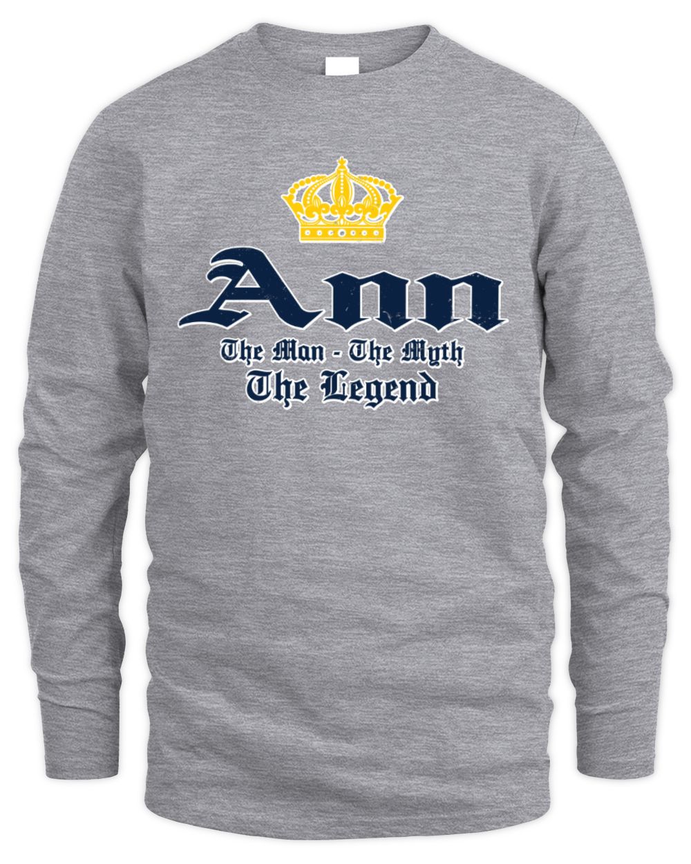 The Man The Myth The Legend Corona Beer T-Shirt ANN M1-S83 / Men's Long Sleeved T-Shirt / sport grey