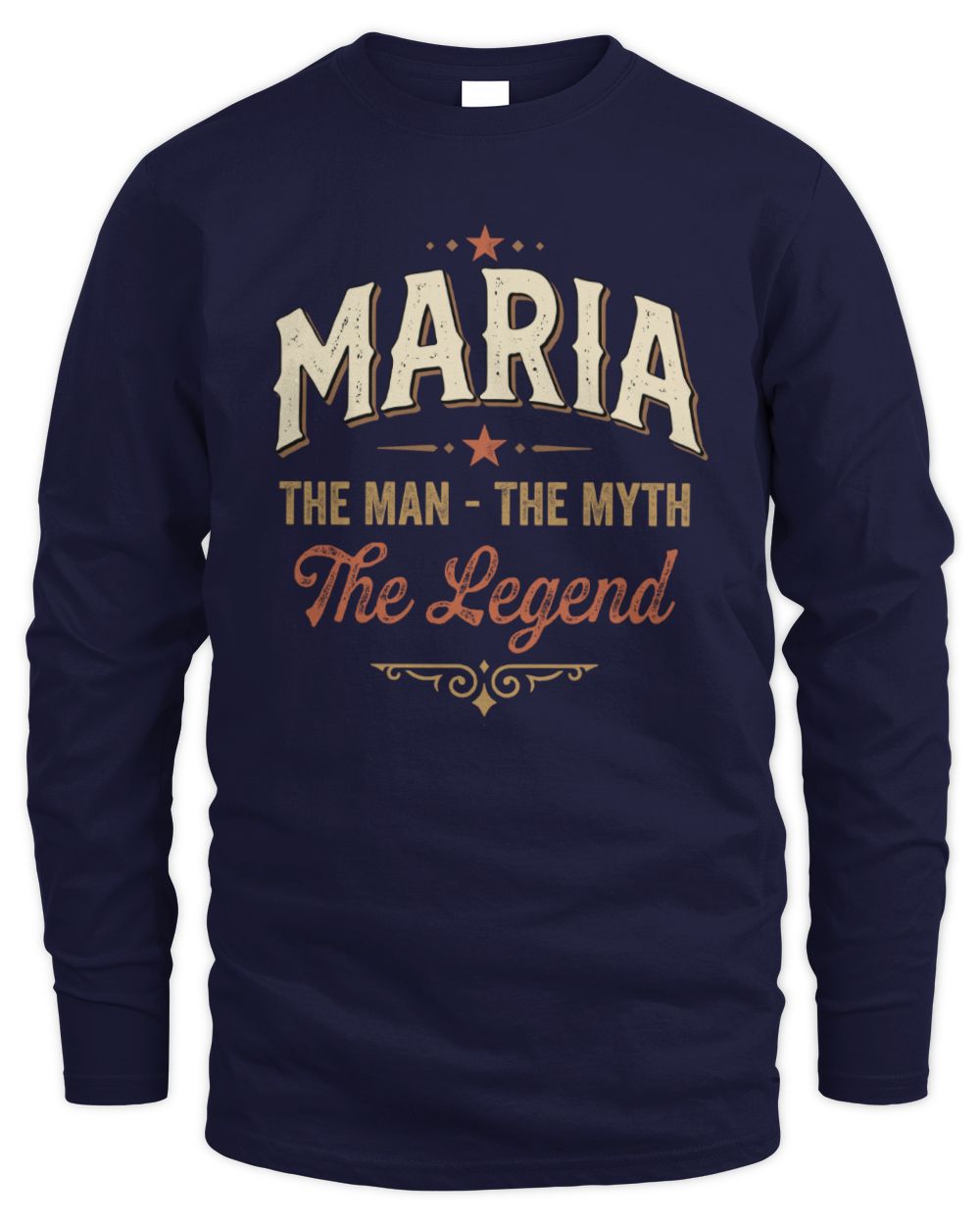 I'm Name I'm Not Rude I Just Have The Balls Funny T-Shirt MARIA M1-77 / Men's Long Sleeved T-Shirt / navy