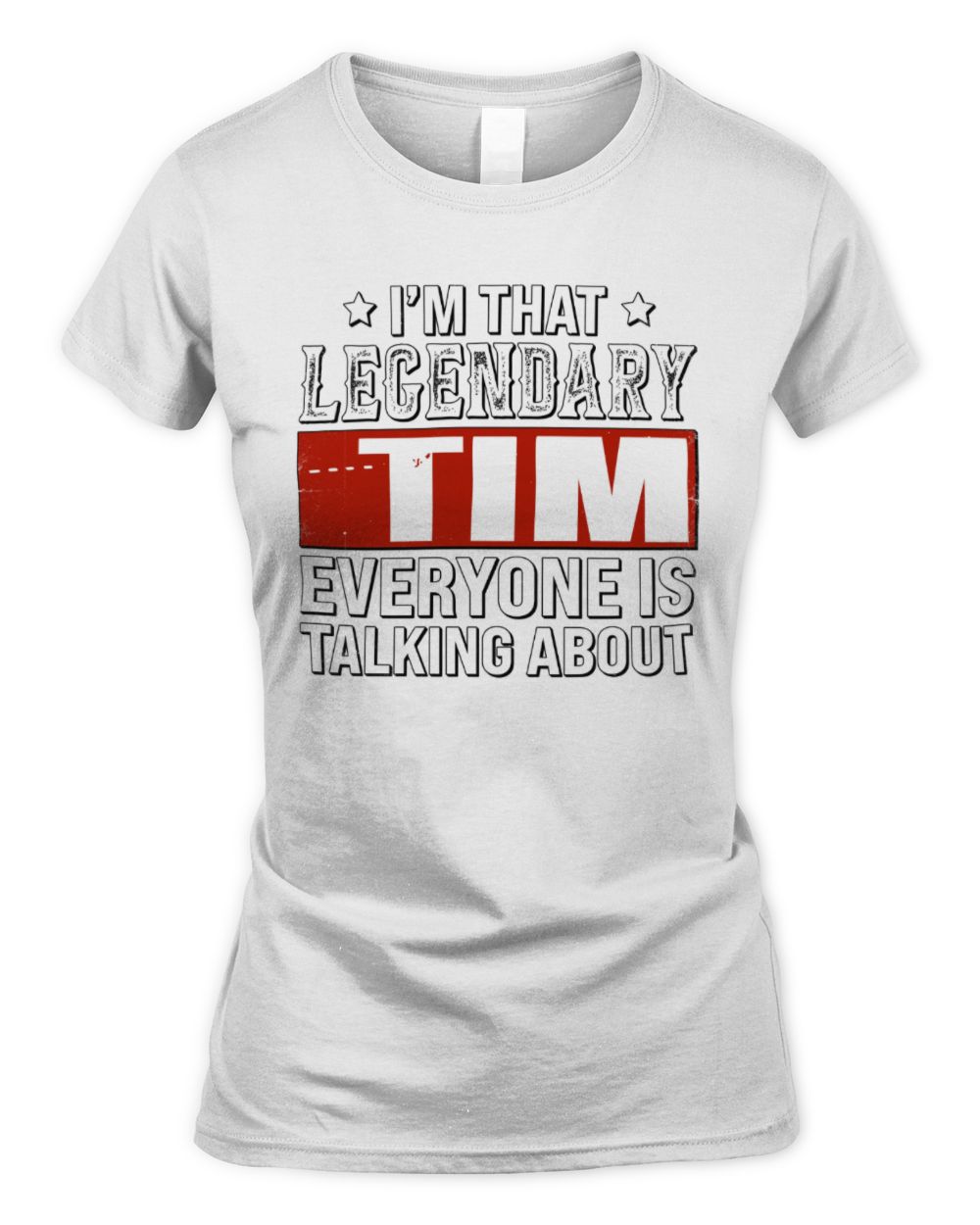 I'm That Legendary Name Everyone Is Talking About Funny Graphic T-Shirt TIM M1-73 / Women's Standard T-Shirt / white