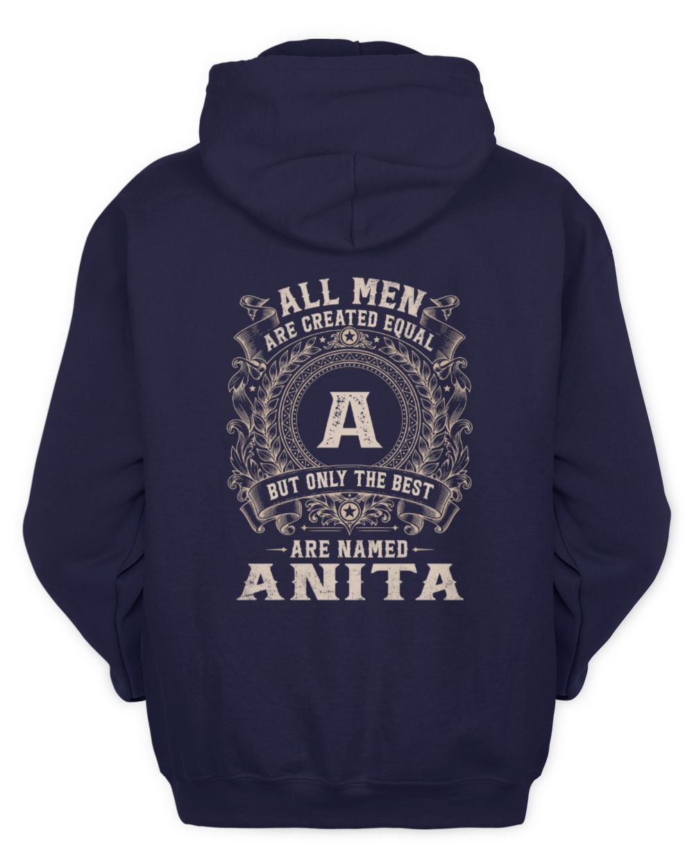 All Men Are Created Equal Cool Logo Shirt ANITA M1-60 / Unisex Hoodie / navy