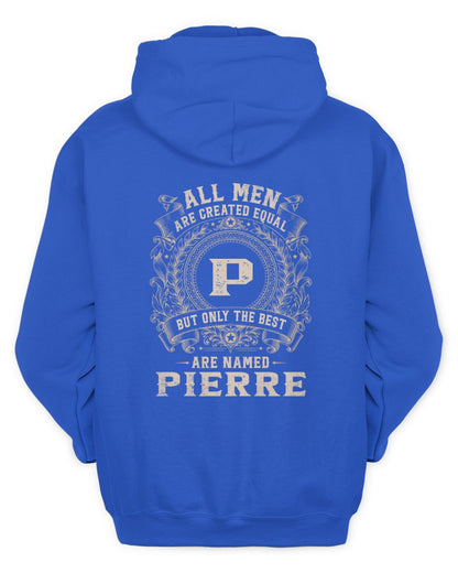 All Men Are Created Equal Cool Logo Shirt PIERRE M1-60 / Unisex Hoodie / royal