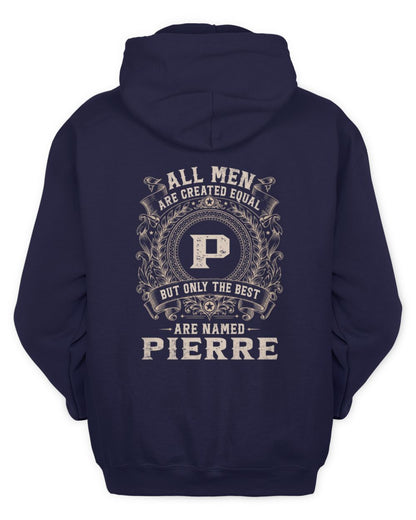 All Men Are Created Equal Cool Logo Shirt PIERRE M1-60 / Unisex Hoodie / navy