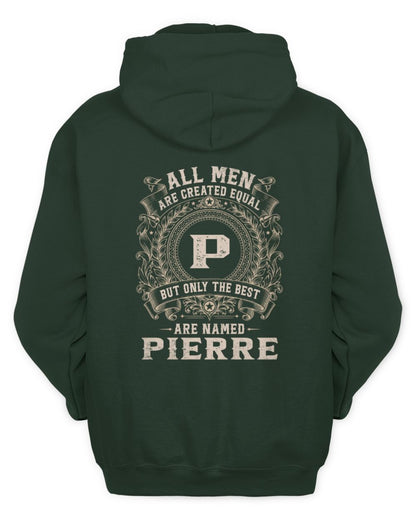 All Men Are Created Equal Cool Logo Shirt PIERRE M1-60 / Unisex Hoodie / forest green