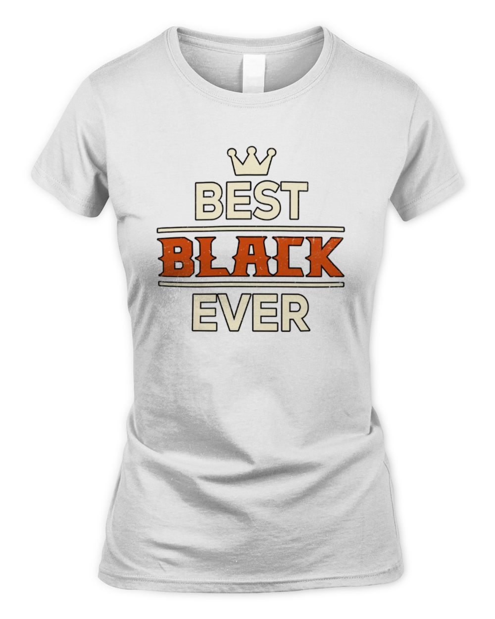 Best Your Name With Crown Shirt BLACK M1-59 / Women's Standard T-Shirt / white