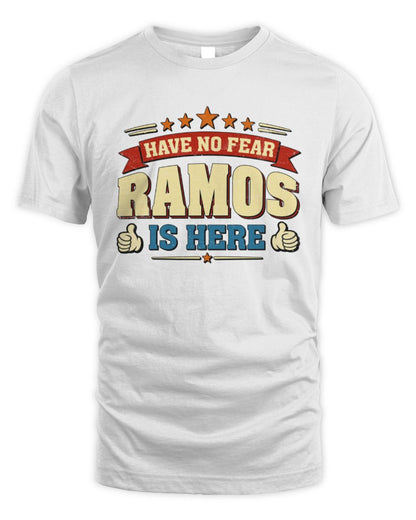 Have No Fear Your Name Is Here Cool Graphic T-Shirt RAMOS M1-71 / Unisex Standard T-Shirt / white