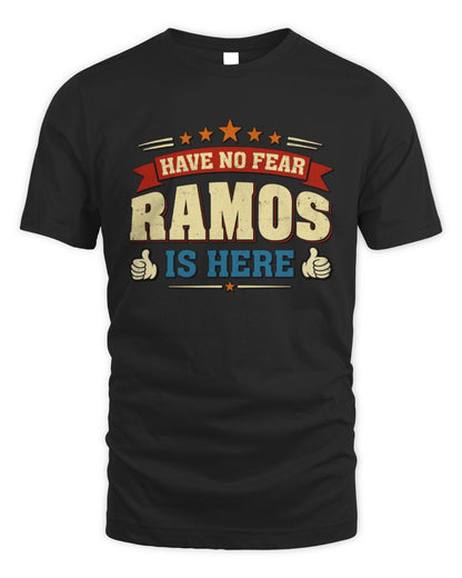 Have No Fear Your Name Is Here Cool Graphic T-Shirt RAMOS M1-71 / Unisex Standard T-Shirt / black