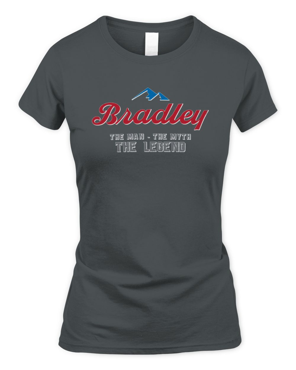 The Man The Myth The Legend Coors Light Beer T-Shirt BRADLEY M1-S84 / Women's Standard T-Shirt / charcoal