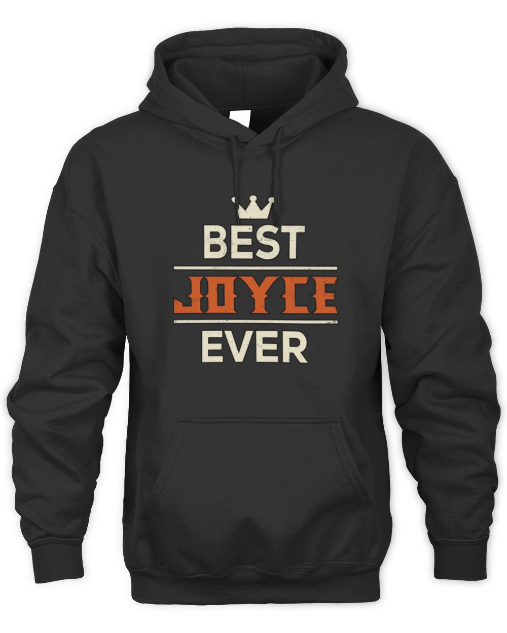 Best Your Name With Crown Shirt JOYCE M1-59 / Unisex Hoodie / black