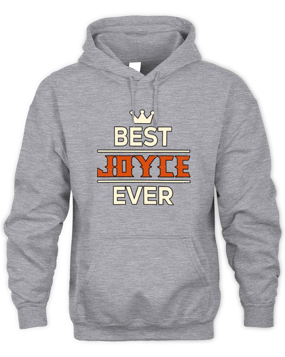 Best Your Name With Crown Shirt JOYCE M1-59 / Unisex Hoodie / sport grey