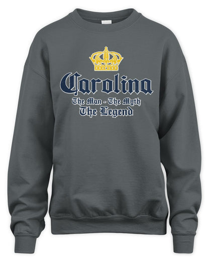 The Man The Myth The Legend Corona Beer T-Shirt CAROLINA M1-S83 / Unisex Sweatshirt / charcoal