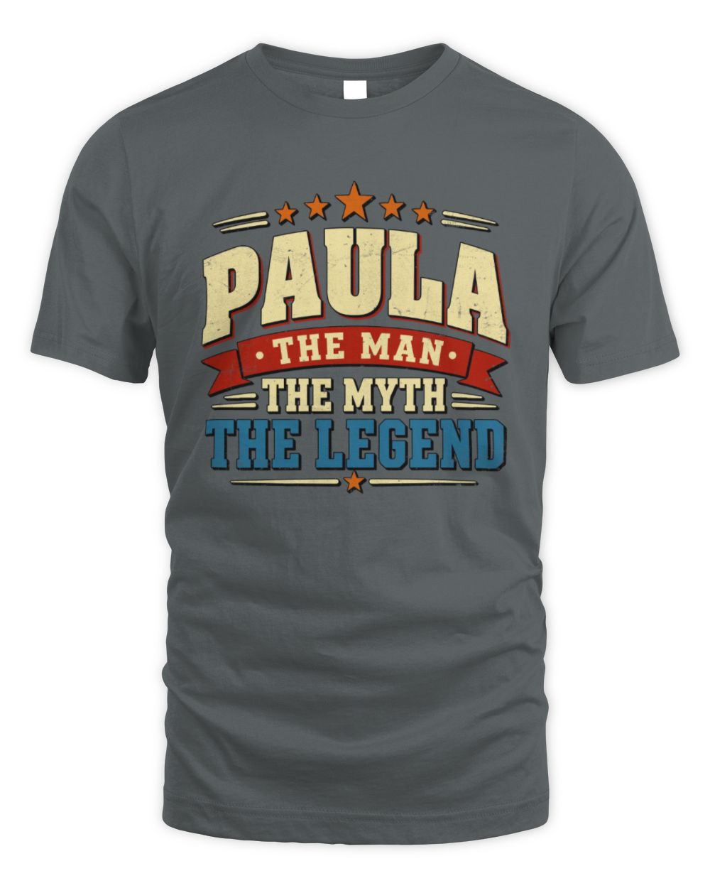 The Man The Myth The Legend Ribbon Vintage T-Shirt PAULA M1-56 / Unisex Standard T-Shirt / charcoal