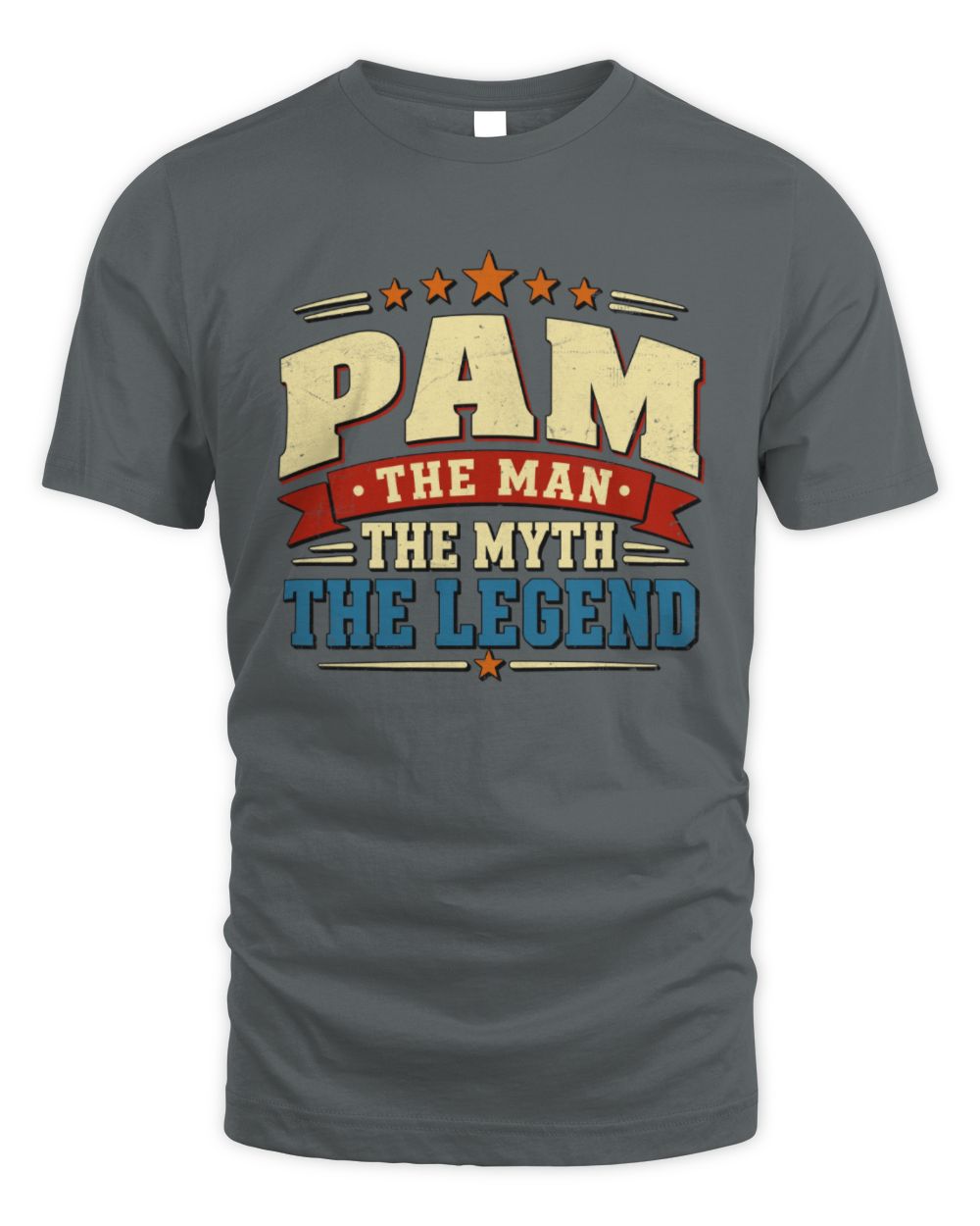 The Man The Myth The Legend Ribbon Vintage T-Shirt PAM M1-56 / Unisex Standard T-Shirt / charcoal