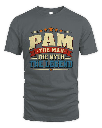 The Man The Myth The Legend Ribbon Vintage T-Shirt PAM M1-56 / Unisex Standard T-Shirt / charcoal
