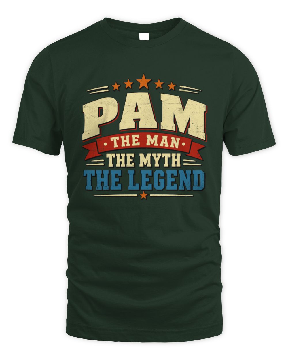The Man The Myth The Legend Ribbon Vintage T-Shirt PAM M1-56 / Unisex Standard T-Shirt / forest green
