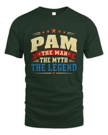 The Man The Myth The Legend Ribbon Vintage T-Shirt PAM M1-56 / Unisex Standard T-Shirt / forest green