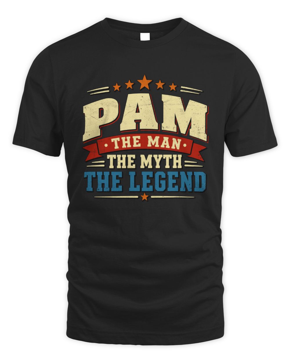 The Man The Myth The Legend Ribbon Vintage T-Shirt PAM M1-56 / Unisex Standard T-Shirt / black
