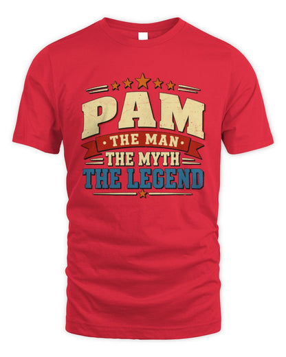The Man The Myth The Legend Ribbon Vintage T-Shirt PAM M1-56 / Unisex Standard T-Shirt / red