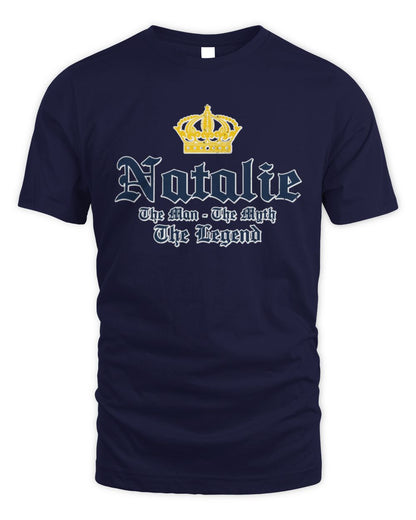 The Man The Myth The Legend Corona Beer T-Shirt NATALIE M1-S83 / Unisex Standard T-Shirt / navy