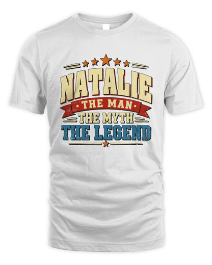The Man The Myth The Legend Ribbon Vintage T-Shirt NATALIE M1-56 / Unisex Standard T-Shirt / white