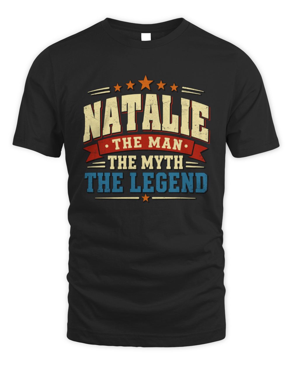 The Man The Myth The Legend Ribbon Vintage T-Shirt NATALIE M1-56 / Unisex Standard T-Shirt / black