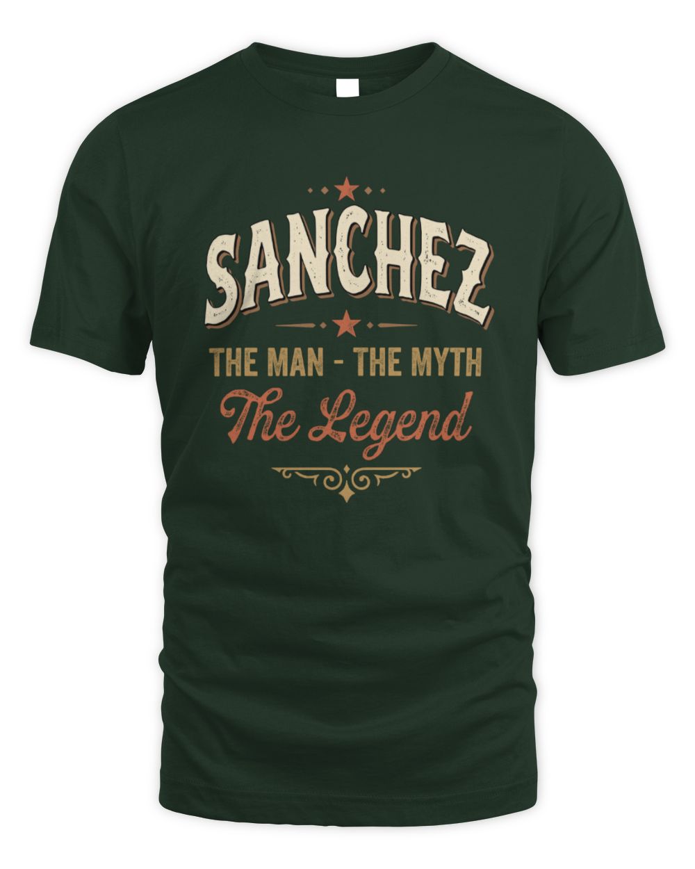 I'm Name I'm Not Rude I Just Have The Balls Funny T-Shirt SANCHEZ M1-77 / Unisex Standard T-Shirt / forest green
