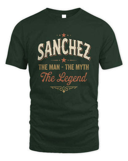 I'm Name I'm Not Rude I Just Have The Balls Funny T-Shirt SANCHEZ M1-77 / Unisex Standard T-Shirt / forest green