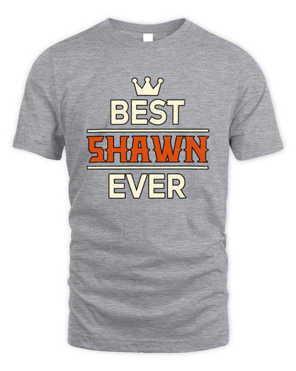 Best Your Name With Crown Shirt SHAWN M1-59 / Unisex Standard T-Shirt / sport grey