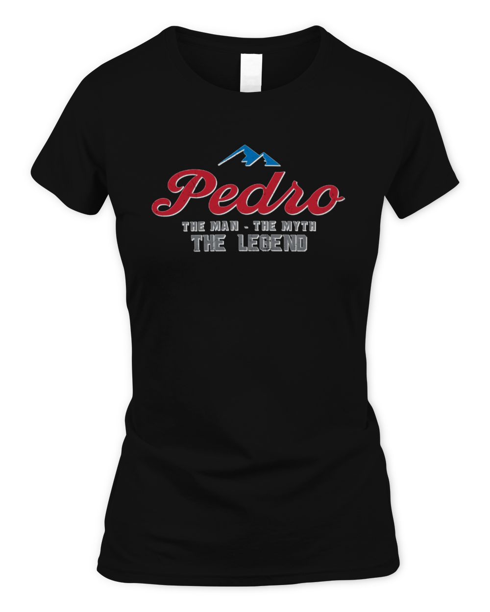 The Man The Myth The Legend Coors Light Beer T-Shirt PEDRO M1-S84 / Women's Standard T-Shirt / black