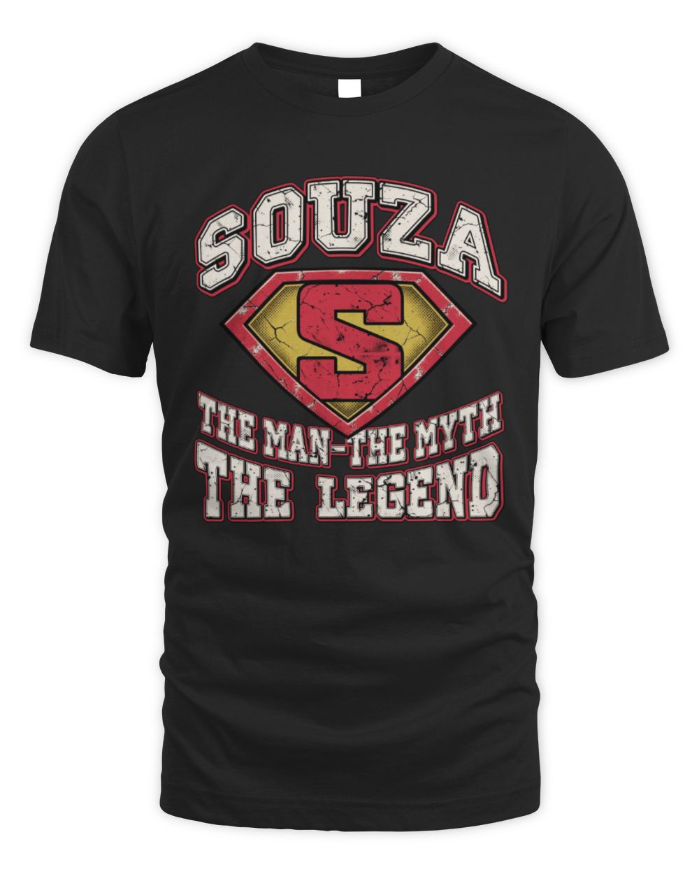 The Man The Myth The Legend Superman Graphic T-Shirt SOUZA M1-74 / Unisex Standard T-Shirt / black