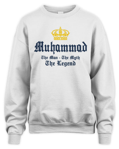 The Man The Myth The Legend Corona Beer T-Shirt MUHAMMAD M1-S83 / Unisex Sweatshirt / white
