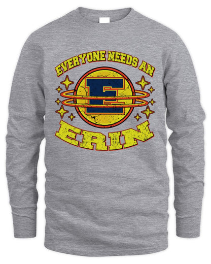 Everyone Needs a Your Name Shirt ERIN M1-76 / Men's Long Sleeved T-Shirt / sport grey