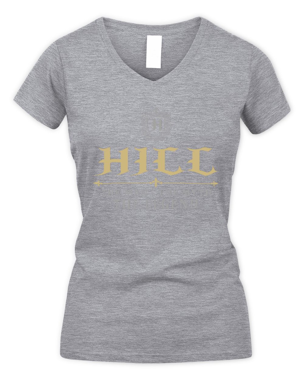 The Man The Myth The Legend Western Shirt HILL M1-78 / Women's V-Neck T-Shirt / sport grey