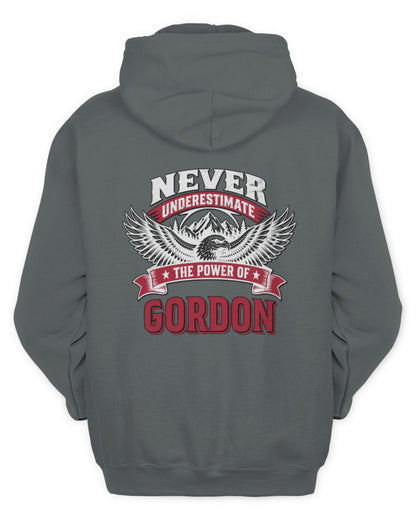 Never Underestimate Your Name Eagle Mountain Shirt GORDON M1-61 / Unisex Hoodie / charcoal