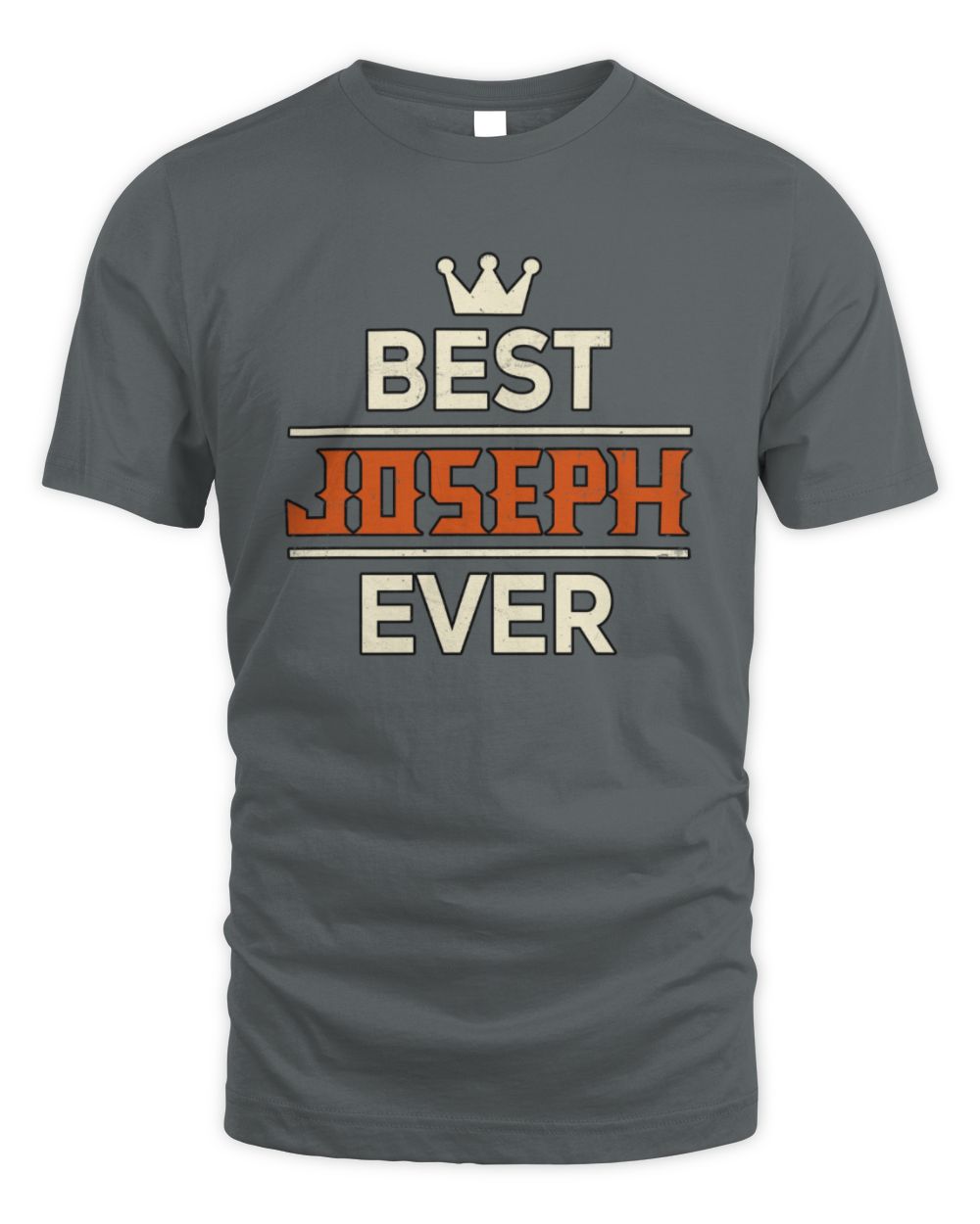 Best Your Name With Crown Shirt JOSEPH M1-59 / Unisex Standard T-Shirt / charcoal