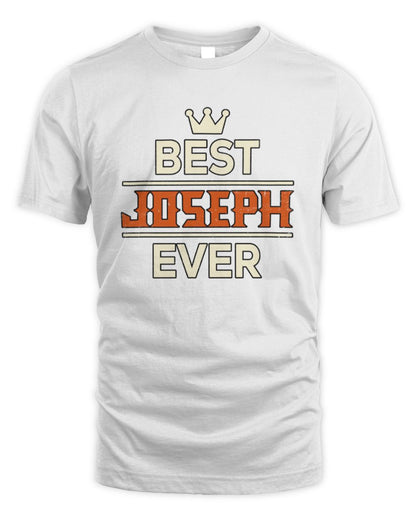 Best Your Name With Crown Shirt JOSEPH M1-59 / Unisex Standard T-Shirt / white