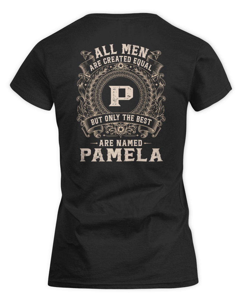 All Men Are Created Equal Cool Logo Shirt PAMELA M1-60 / Women's Standard T-Shirt / black