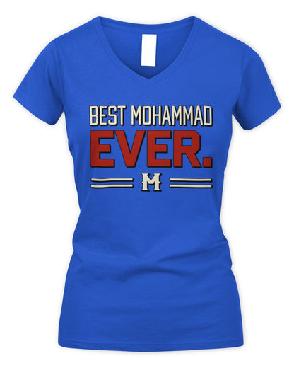 Best Your Name Ever Cool Shirt MOHAMMAD M1-58 / Women's V-Neck T-Shirt / royal