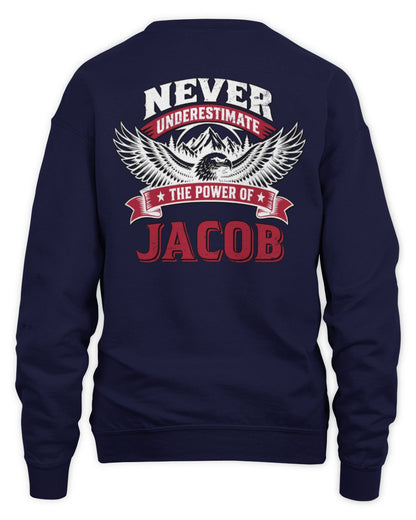 Never Underestimate Your Name Eagle Mountain Shirt JACOB M1-61 / Unisex Sweatshirt / navy