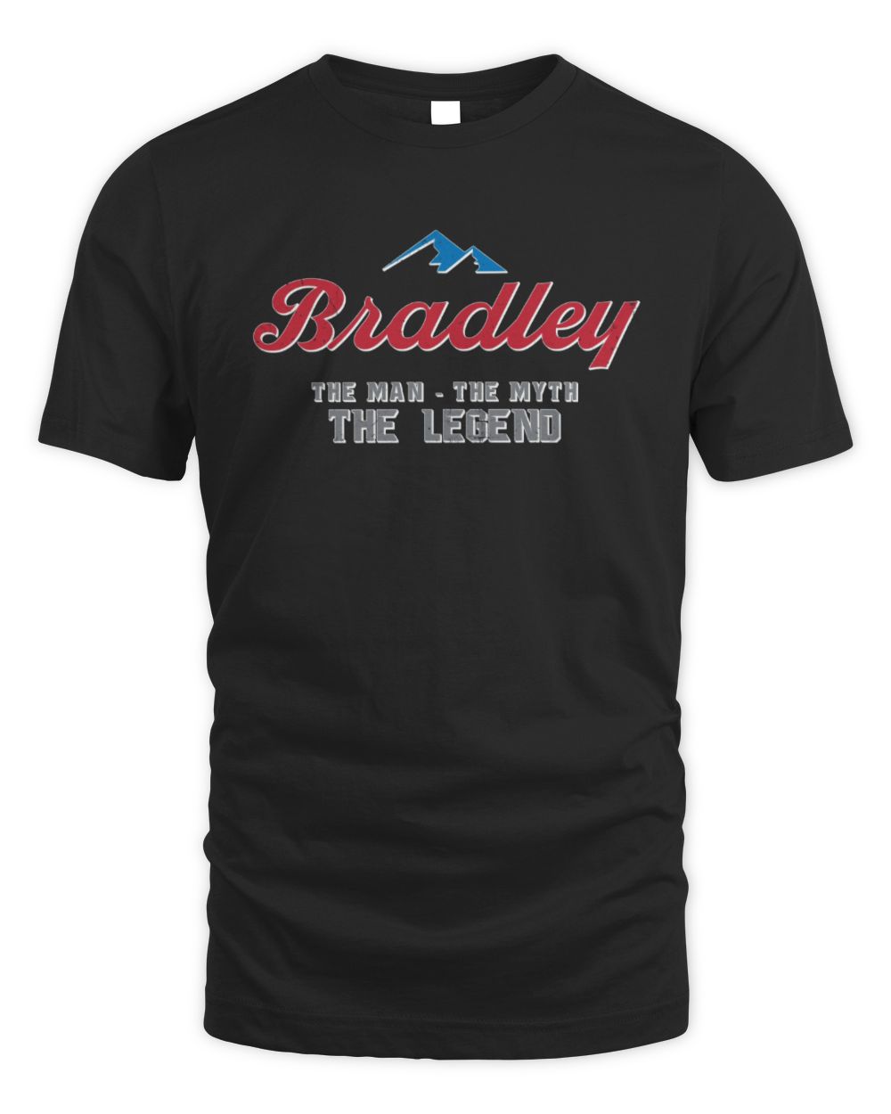 The Man The Myth The Legend Coors Light Beer T-Shirt BRADLEY M1-S84 / Unisex Standard T-Shirt / black