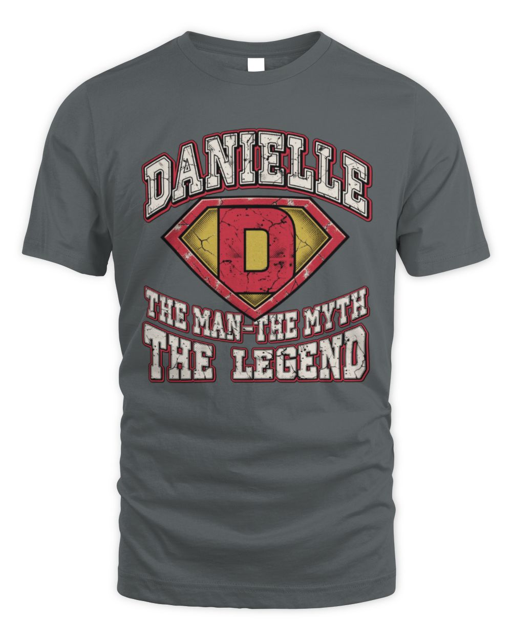 The Man The Myth The Legend Superman Graphic T-Shirt DANIELLE M1-74 / Unisex Standard T-Shirt / charcoal