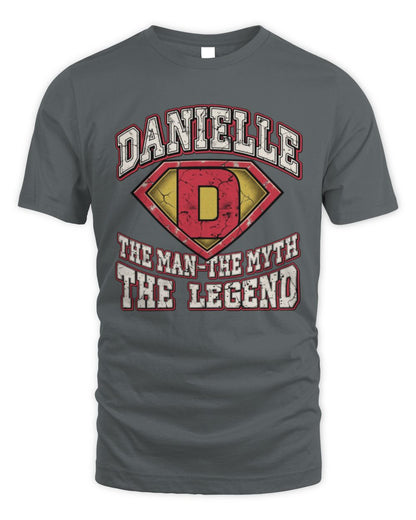 The Man The Myth The Legend Superman Graphic T-Shirt DANIELLE M1-74 / Unisex Standard T-Shirt / charcoal