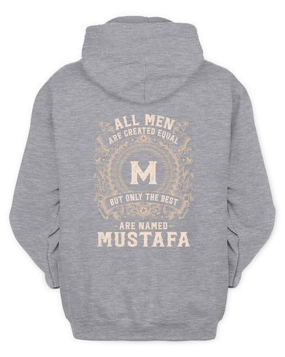 All Men Are Created Equal Cool Logo Shirt MUSTAFA M1-60 / Unisex Hoodie / sport grey