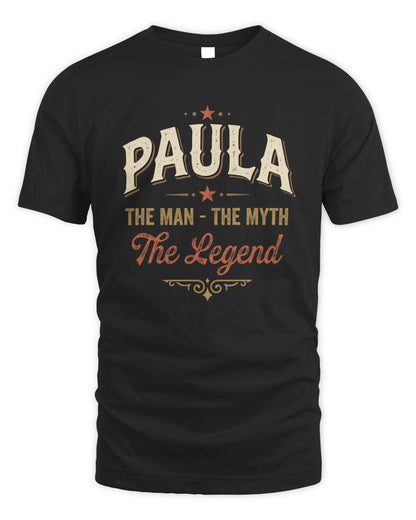 I'm Name I'm Not Rude I Just Have The Balls Funny T-Shirt PAULA M1-77 / Unisex Standard T-Shirt / black