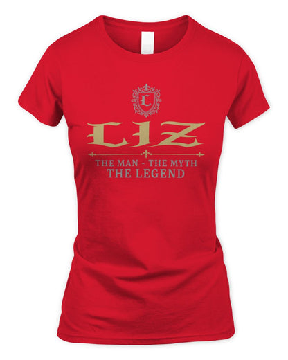 The Man The Myth The Legend Western Shirt LIZ M1-78 / Women's Standard T-Shirt / red