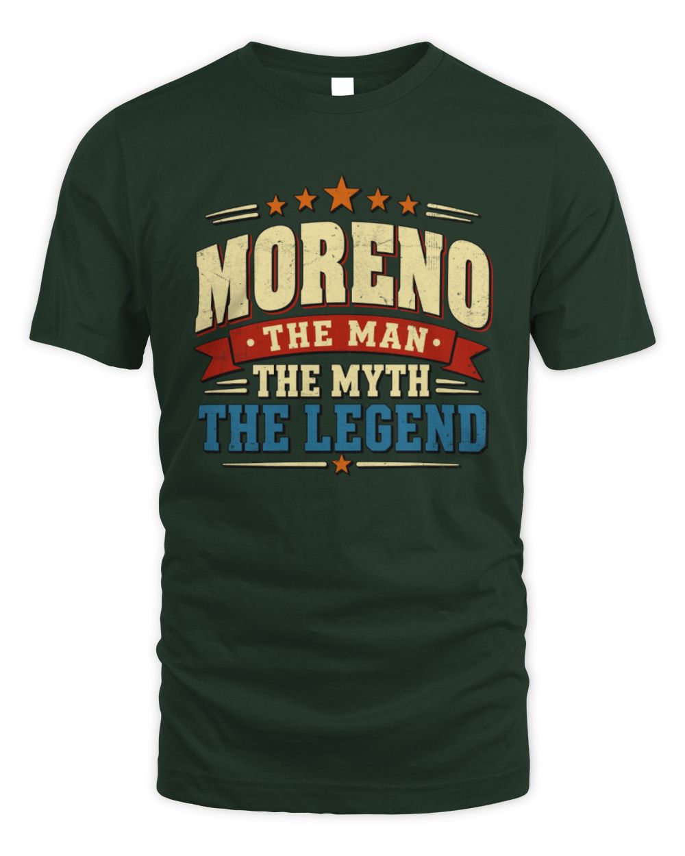 The Man The Myth The Legend Ribbon Vintage T-Shirt MORENO M1-56 / Unisex Standard T-Shirt / forest green