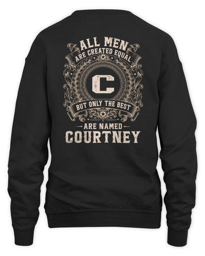 All Men Are Created Equal Cool Logo Shirt COURTNEY M1-60 / Unisex Sweatshirt / black