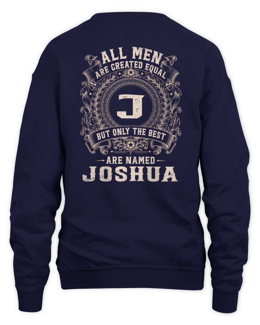 All Men Are Created Equal Cool Logo Shirt JOSHUA M1-60 / Unisex Sweatshirt / navy