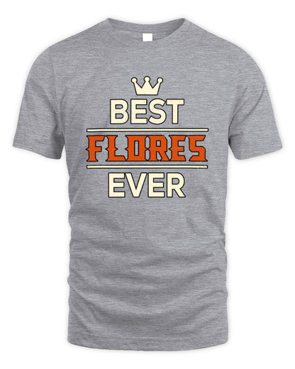 Best Your Name With Crown Shirt FLORES M1-59 / Unisex Standard T-Shirt / sport grey