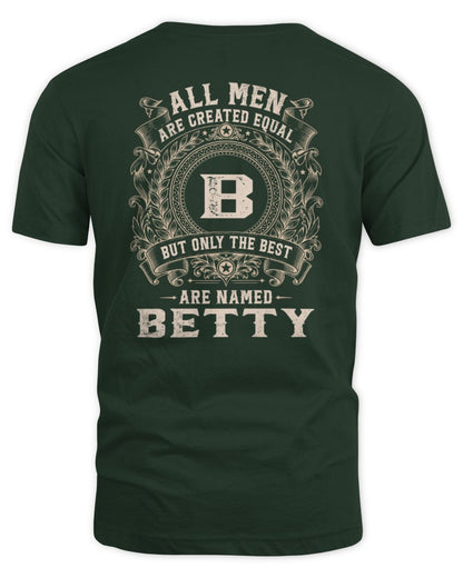 All Men Are Created Equal Cool Logo Shirt BETTY M1-60 / Unisex Standard T-Shirt / forest green